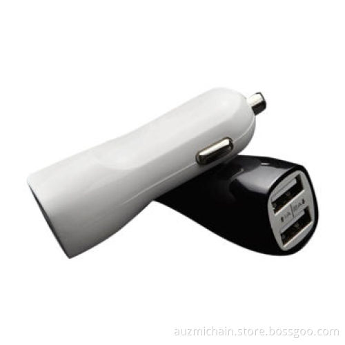 Duck mouth dual USB car charger with 2.1A for mobile phone and iPad